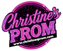Christine's Prom Black and Pink Logo. Prom dresses for Vermont and New Hampshire.